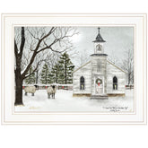 I Heard The Bells On Christmas 1 White Framed Print Wall Art